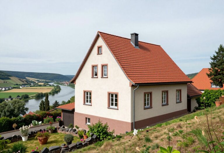 Einfamilienhaus mit Blick über das Lahntal in Lollar